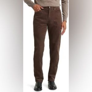 Peter Millar Chocolate Brown Corduroy 5 Pocket Pants 36x33